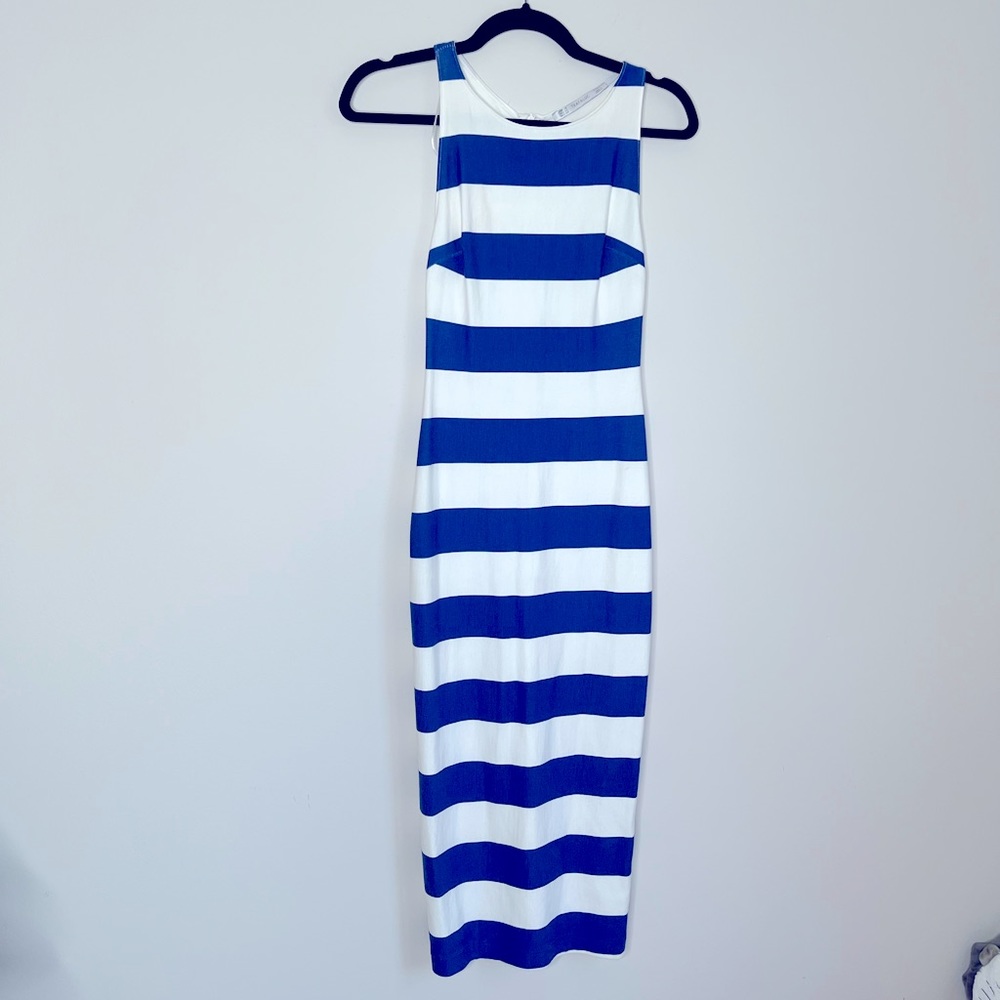 Body contour High Neck ZARA Midi Dress